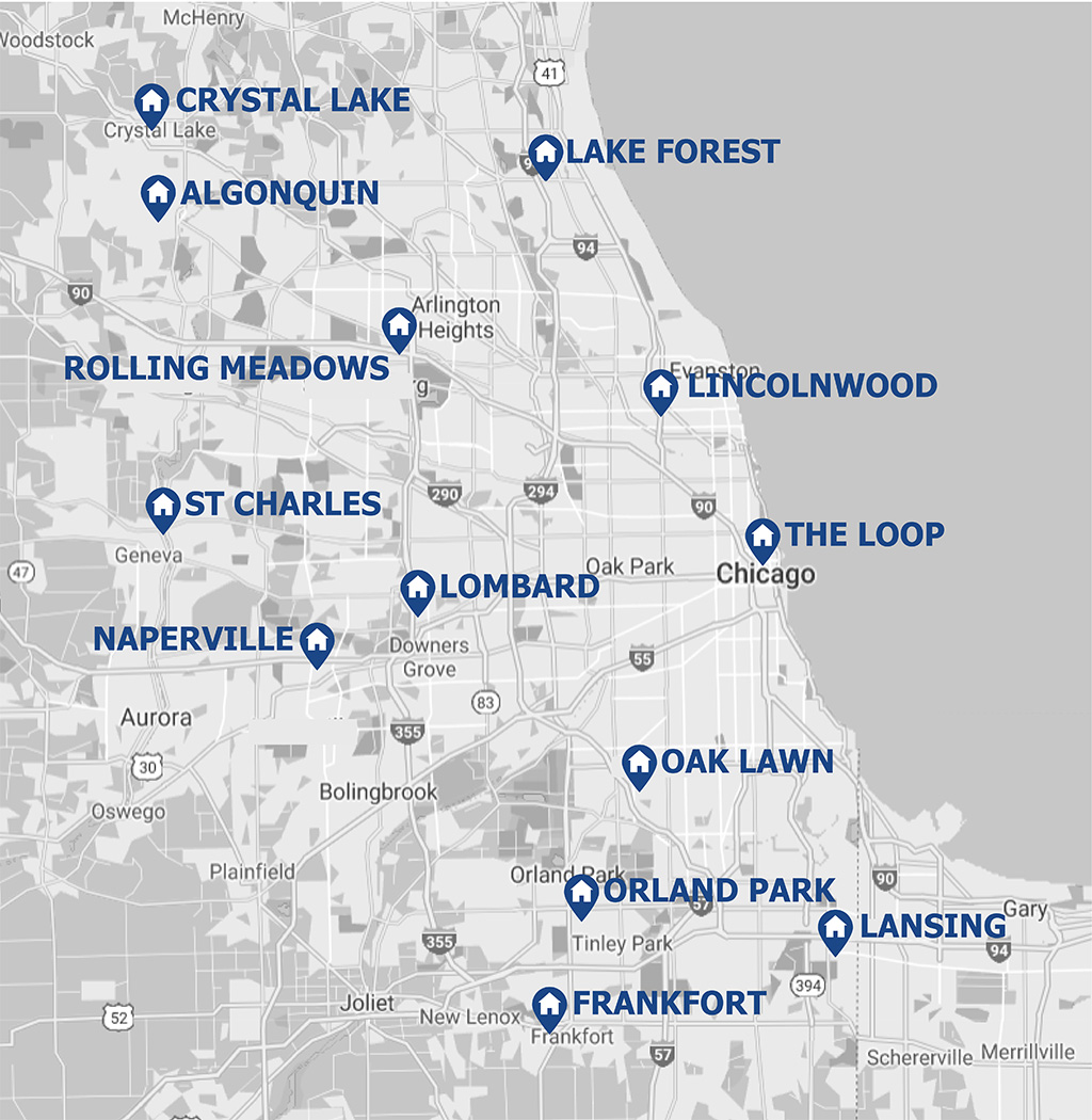 Locations map